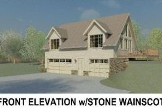 Exterior - Other Elevation for Traditional House Plan #81-13913 - 1 bed, 1.5 bath