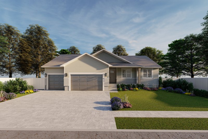 House Plan Design - Exterior - Front Elevation 3 for Craftsman House Plan #1060-198 - 3 bed, 2 bath
