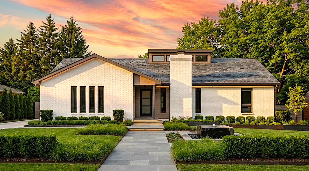 Exterior - Front Elevation 2 for Contemporary House Plan #30-125 - 3 bed, 2 bath