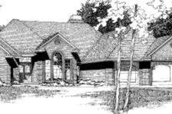 Exterior - Front Elevation for European House Plan #310-112 - 4 bed, 3 bath