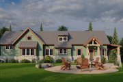 Craftsman Style House Plan - 3 Beds 3.5 Baths 2310 Sq/Ft Plan #923-73 Exterior 