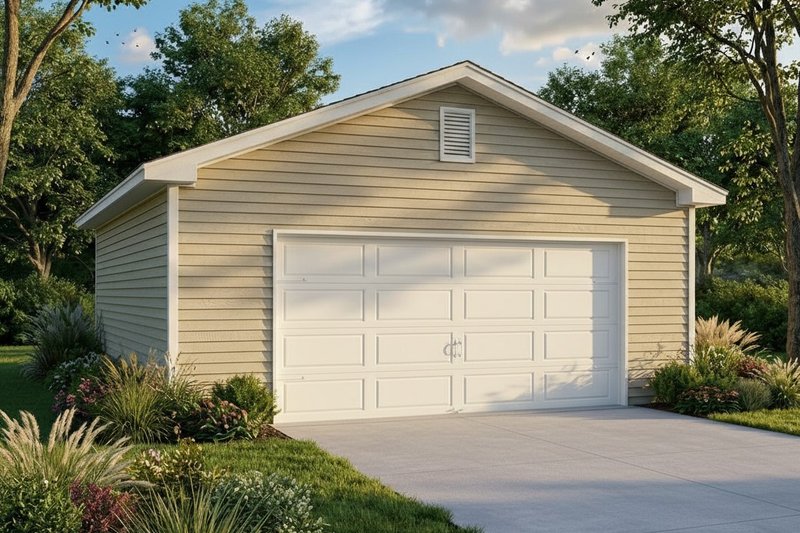 Exterior - Front Elevation 2 for Traditional House Plan #22-549, 0 bath