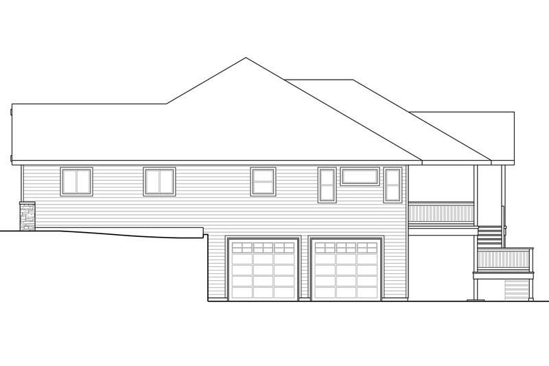 House Blueprint - Exterior - Other Elevation 1 for Craftsman House Plan #124-1002 - 3 bed, 2.5 bath
