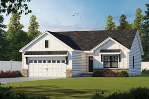 House Blueprint - Farmhouse Exterior - Front Elevation Plan #20-2363