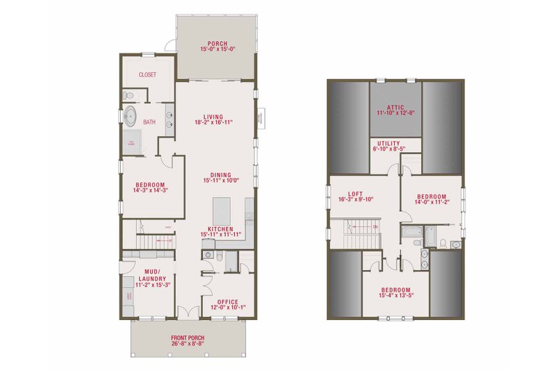 House Plan Design - Floor Plan - Other Floor for Farmhouse House Plan #461-76 - 4 bed, 4 bath