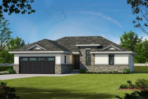 Dream House Plan - European Exterior - Front Elevation Plan #20-2068