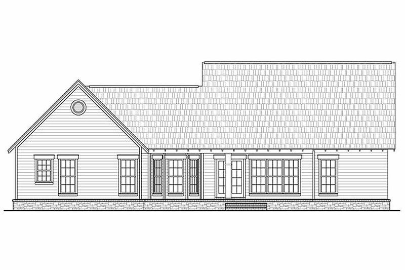 Home Plan - Exterior - Rear Elevation for Craftsman House Plan #21-247 - 3 bed, 2 bath