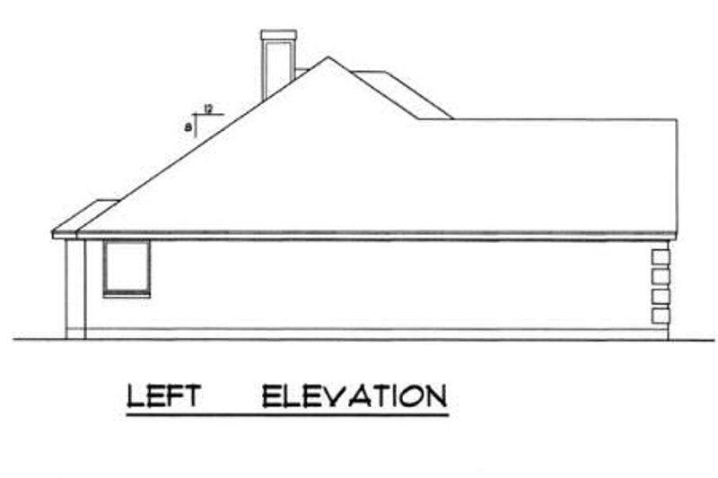 Architectural House Design - Exterior - Other Elevation for Traditional House Plan #40-242 - 3 bed, 2 bath