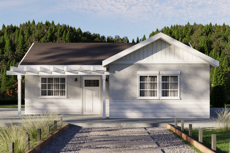 Dream House Plan - Exterior - Front Elevation 5 for Traditional House Plan #1106-157 - 2 bed, 2 bath