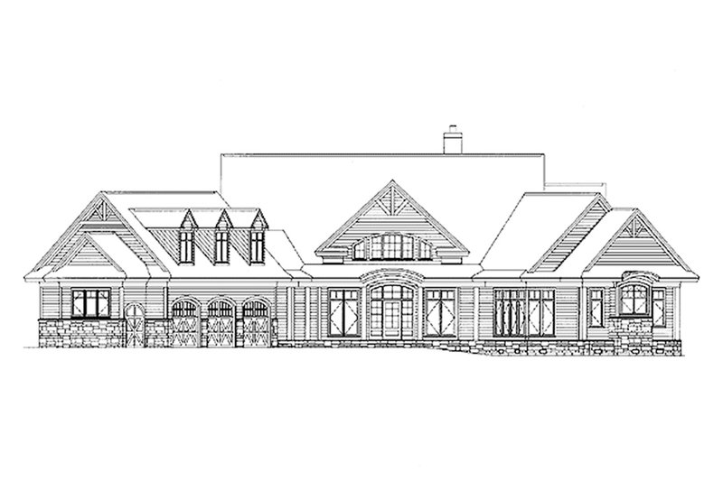 Home Plan - Exterior - Front Elevation 4 for Ranch House Plan #929-655 - 3 bed, 2.5 bath