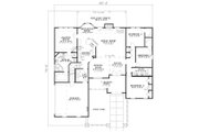 European Style House Plan - 4 Beds 2 Baths 2135 Sq/Ft Plan #17-156 