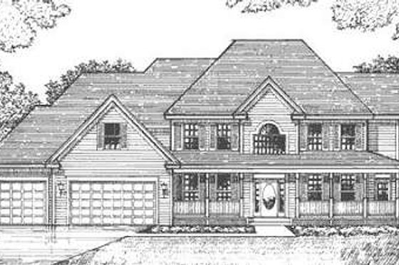 Exterior - Other Elevation for Country House Plan #51-339 - 3 bed, 2.5 bath