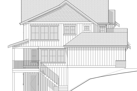 Exterior - Other Elevation 1 for Farmhouse House Plan #1114-71 - 4 bed, 3.5 bath