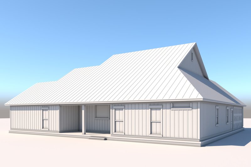 Architectural House Design - Exterior - Rear Elevation for Farmhouse House Plan #430-304 - 4 bed, 3.5 bath