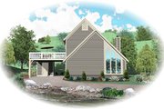 Contemporary Style House Plan - 3 Beds 2 Baths 1272 Sq/Ft Plan #81-13767 