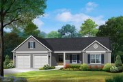 Ranch Style House Plan - 3 Beds 2 Baths 1752 Sq/Ft Plan #22-626 