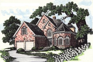 Traditional Exterior - Front Elevation Plan #30-365