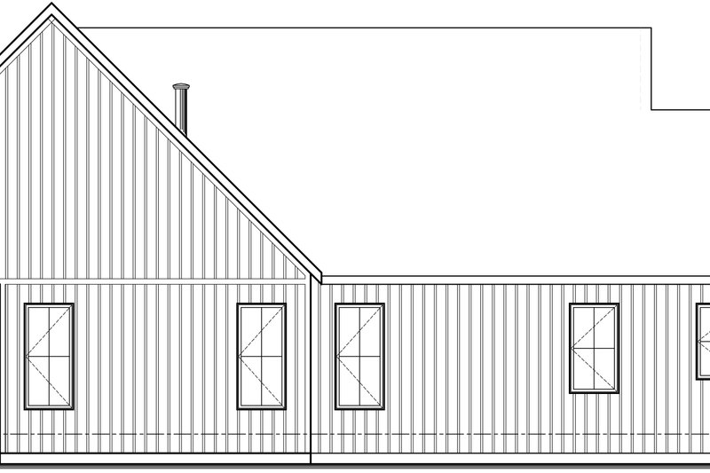 Architectural House Design - Exterior - Rear Elevation for Farmhouse House Plan #23-2738 - 2 bed, 2.5 bath