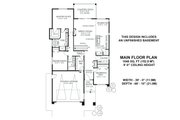 Prairie Style House Plan - 3 Beds 2 Baths 1646 Sq/Ft Plan #1100-19 