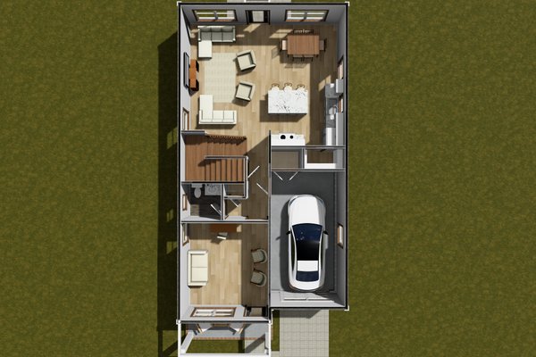 House Blueprint - Cottage Floor Plan - Main Floor Plan #513-2325