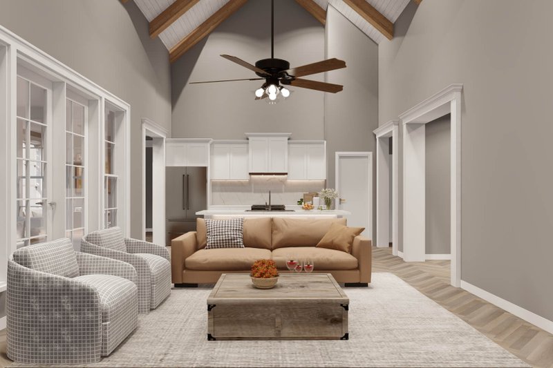 Dream House Plan - Interior - Family Room 1 for Farmhouse House Plan #923-359 - 5 bed, 3 bath