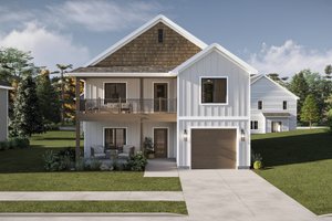 Dream House Plan - Farmhouse Exterior - Front Elevation Plan #455-690