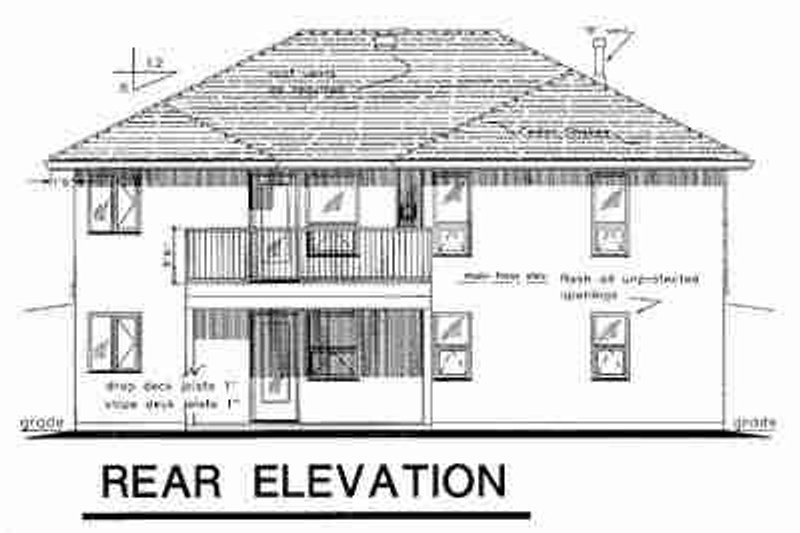 Dream House Plan - Exterior - Rear Elevation for European House Plan #18-9329 - 2 bed, 2 bath