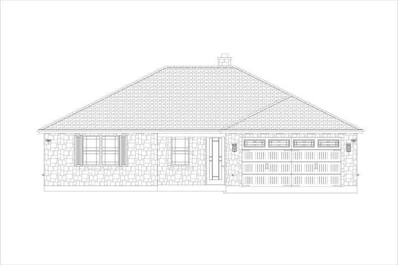 Dream House Plan - Exterior - Front Elevation 3 for Traditional House Plan #1127-13 - 3 bed, 2 bath