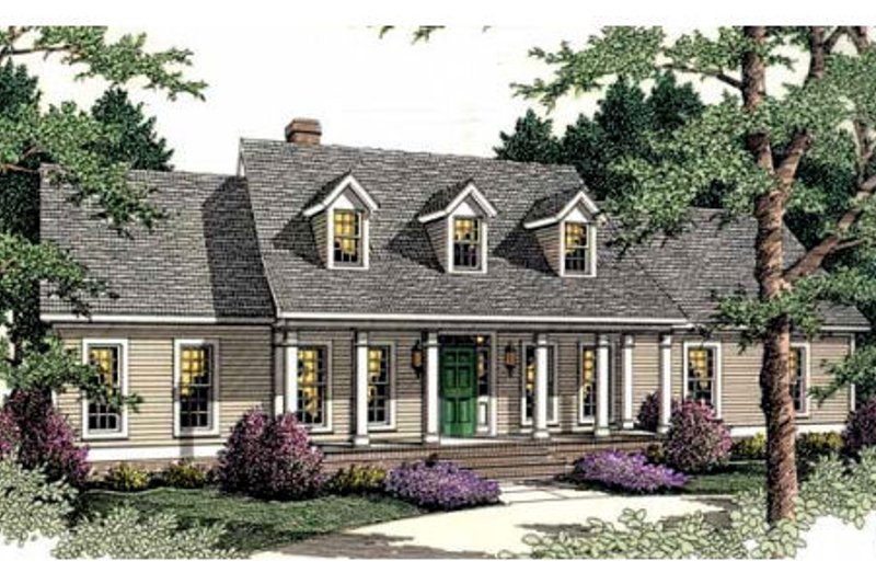 Dream House Plan - Southern Exterior - Front Elevation Plan #406-274