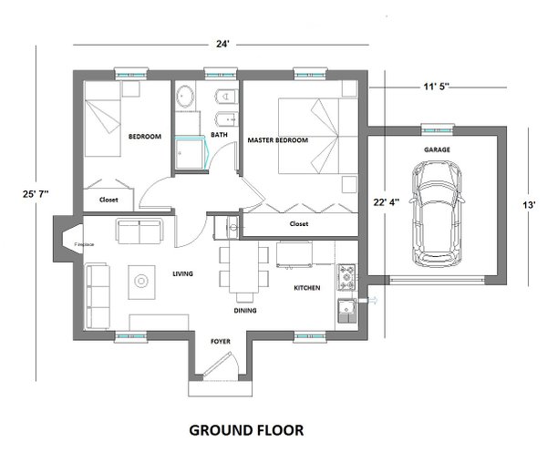Home Plan - European Floor Plan - Main Floor Plan #542-6