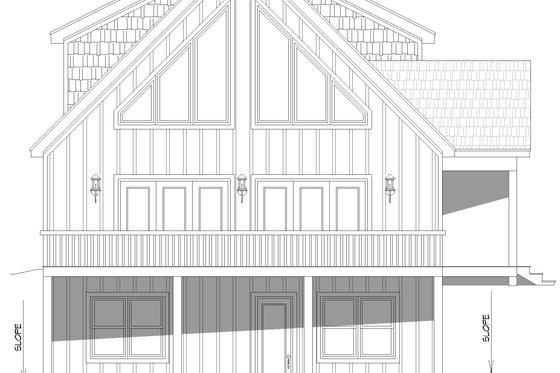 Exterior - Other Elevation for Southern House Plan #932-898 - 4 bed, 2.5 bath