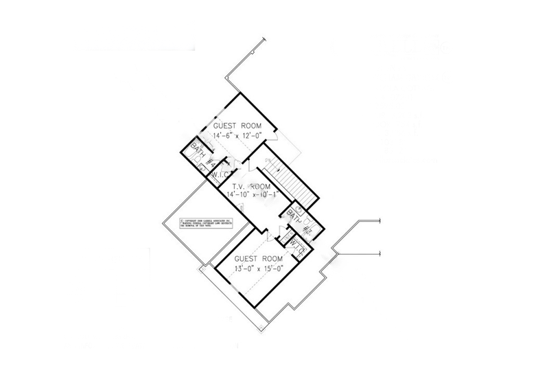 House Plan Design - Floor Plan - Upper Floor for Craftsman House Plan #54-473 - 4 bed, 4.5 bath