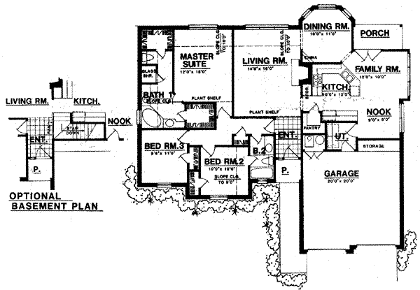 Traditional Floor Plan - Main Floor Plan #40-298