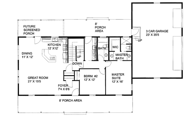 Cabin Floor Plan - Main Floor Plan #117-789