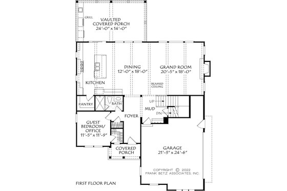 Floor Plan - Main Floor for Traditional House Plan #927-1035 - 4 bed, 3 bath
