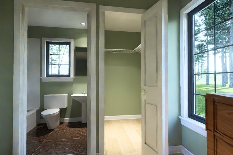 Architectural House Design - Interior - Master Bathroom for Cottage House Plan #513-2427 - 1 bed, 1 bath