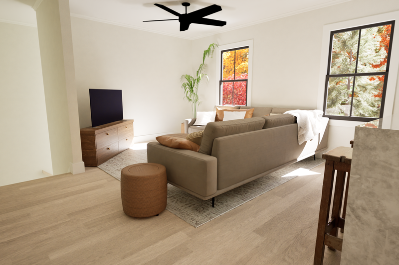 House Plan Design - Interior - Family Room 1 for Contemporary House Plan #1116-36 - 2 bed, 1.5 bath
