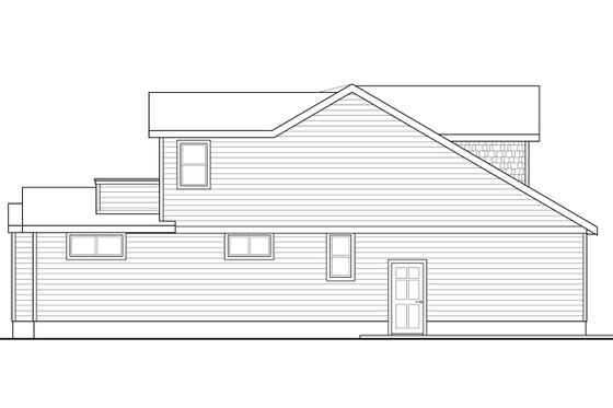 Exterior - Other Elevation for Cottage House Plan #124-1036 - 3 bed, 2.5 bath