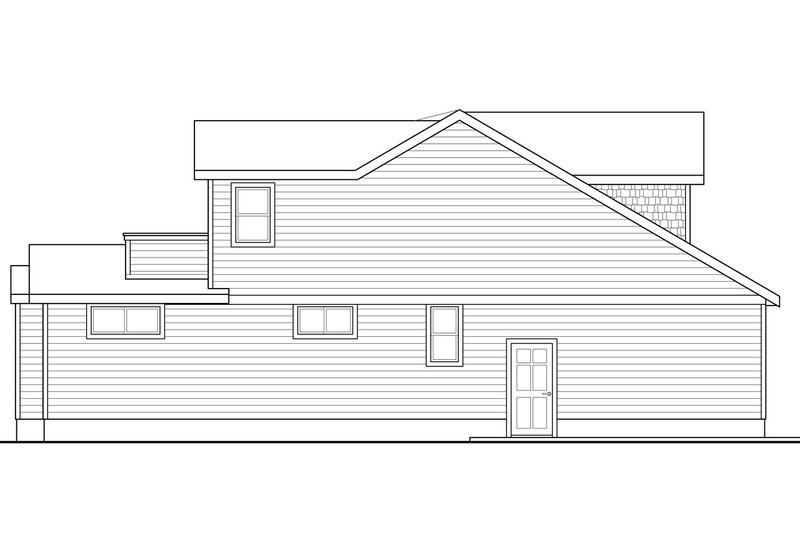 House Design - Exterior - Other Elevation for Cottage House Plan #124-1036 - 3 bed, 2.5 bath