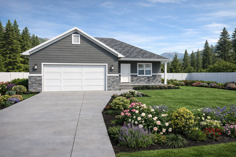 Dream House Plan - Ranch Exterior - Front Elevation Plan #1060-438