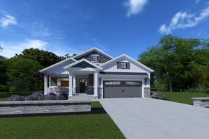 Ranch Exterior - Front Elevation Plan #1069-23