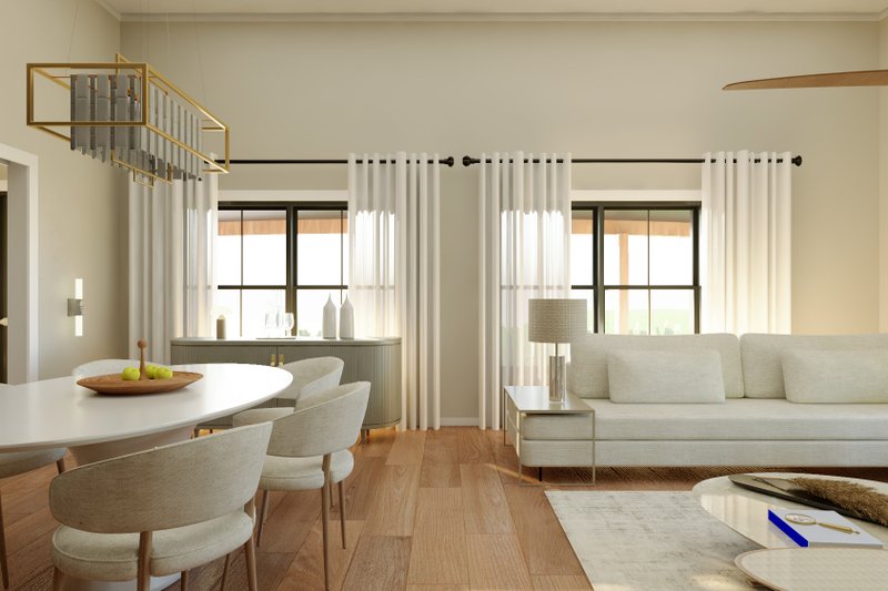 House Design - Interior - Dining Room for Barndominium House Plan #1064-299 - 2 bed, 1 bath