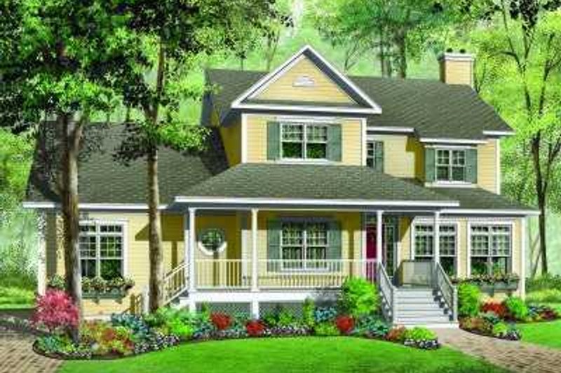 Dream House Plan - Traditional Exterior - Front Elevation Plan #23-378