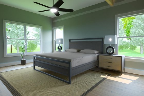 Interior - Master Bedroom for Craftsman House Plan #1116-19 - 4 bed, 3.5 bath