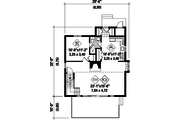 Cottage Style House Plan - 3 Beds 2 Baths 1319 Sq/Ft Plan #25-4419 