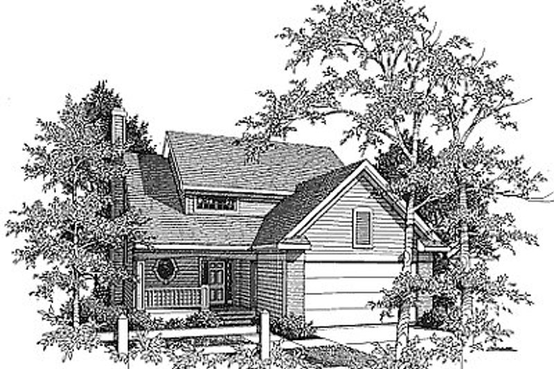 House Plan Design - Traditional Exterior - Front Elevation Plan #70-176