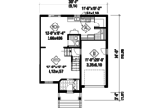 Traditional Style House Plan - 3 Beds 1 Baths 1661 Sq/Ft Plan #25-4697 
