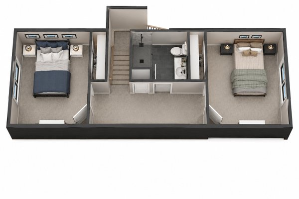Home Plan - Floor Plan - Upper Floor 1 for Farmhouse House Plan #51-1539 - 3 bed, 2.5 bath
