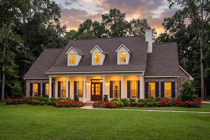 House Design - Exterior - Front Elevation 2 for Southern House Plan #406-103 - 3 bed, 2.5 bath