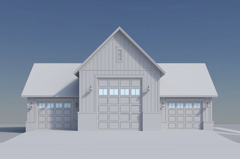 House Blueprint - Exterior - Front Elevation 9 for Farmhouse House Plan #430-431, 0 bath